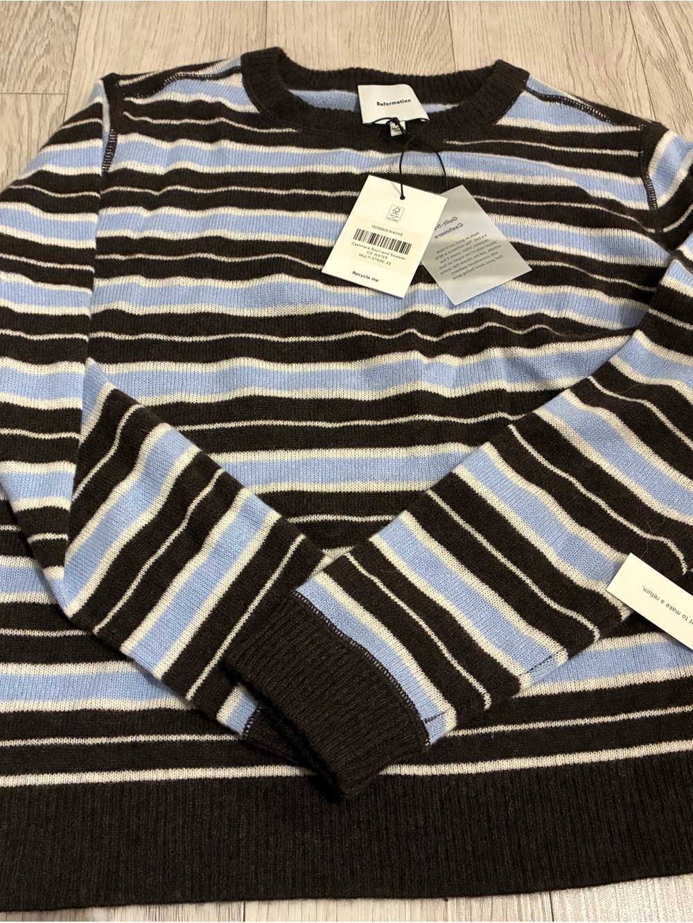 Brand New Reformation Cashmere Boyfriend Sweater